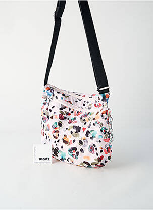 Sac fermeture zippée forme rectangulaire blanc KIPLING femme