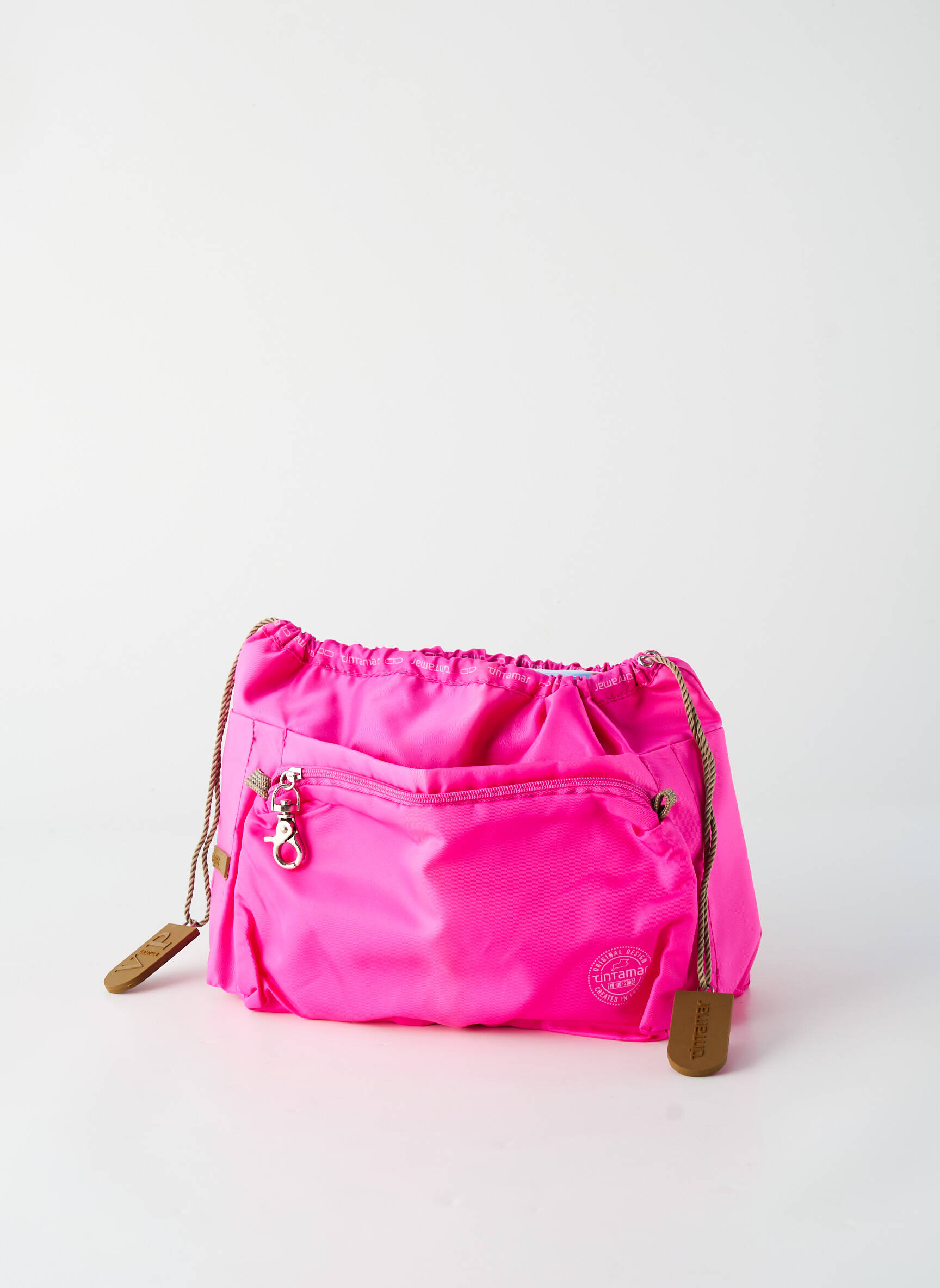 Trousse effet matière satinée rose TINTAMAR femme