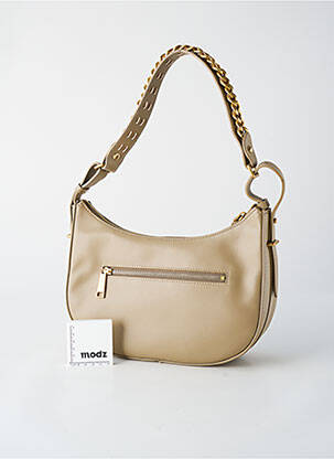 Sac fermeture zippée forme rectangulaire gris LANCASTER femme