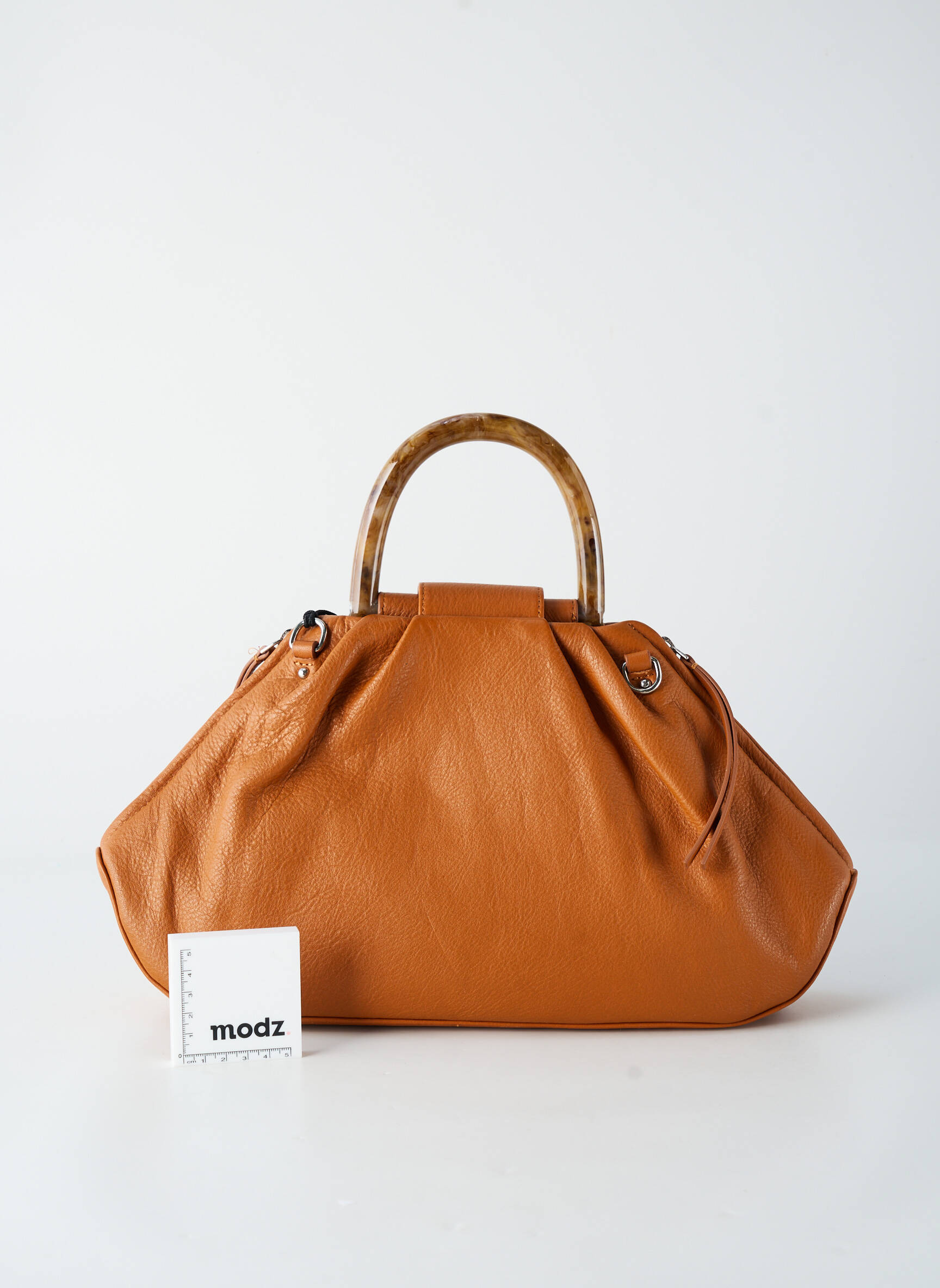 Sac multipoches forme bourse marron LANCASTER femme