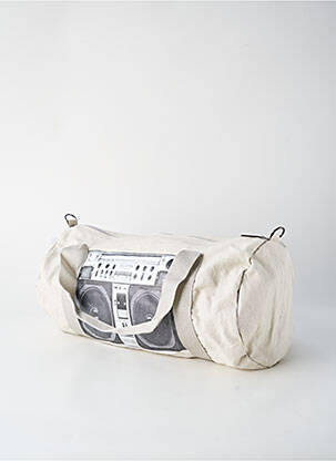 Sac de voyage fermeture zippée beige KOTHAI homme