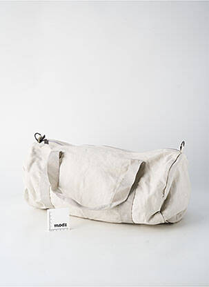 Sac de voyage fermeture zippée beige KOTHAI homme