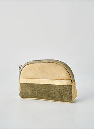 Porte-monnaie doublure textile beige FUCHSIA femme