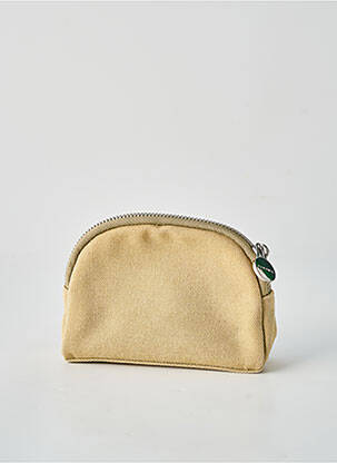 Porte-monnaie doublure textile beige FUCHSIA femme