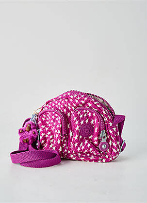 Sac fermeture zippée forme rectangulaire violet KIPLING femme