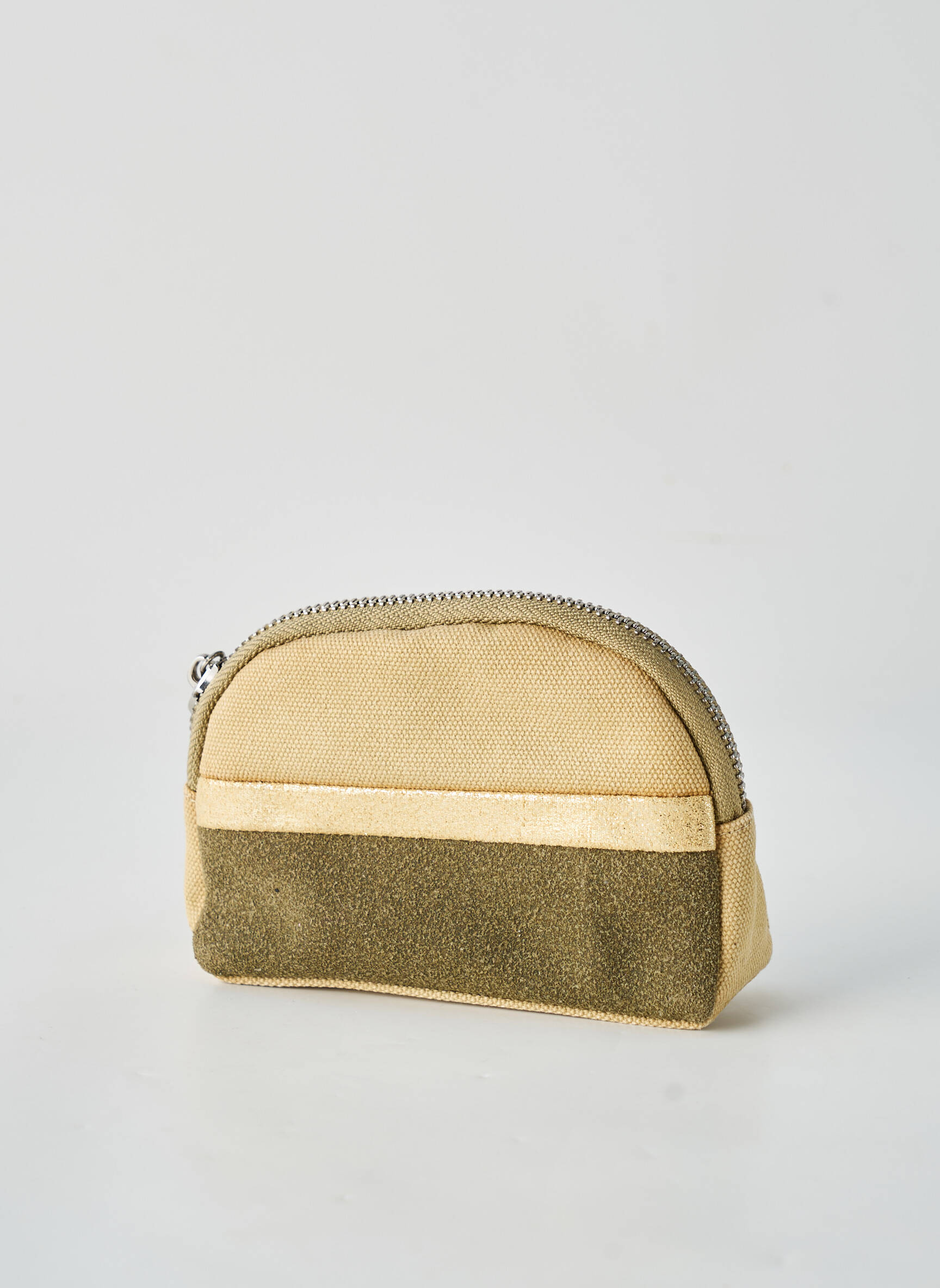 Porte-monnaie doublure textile beige FUCHSIA femme