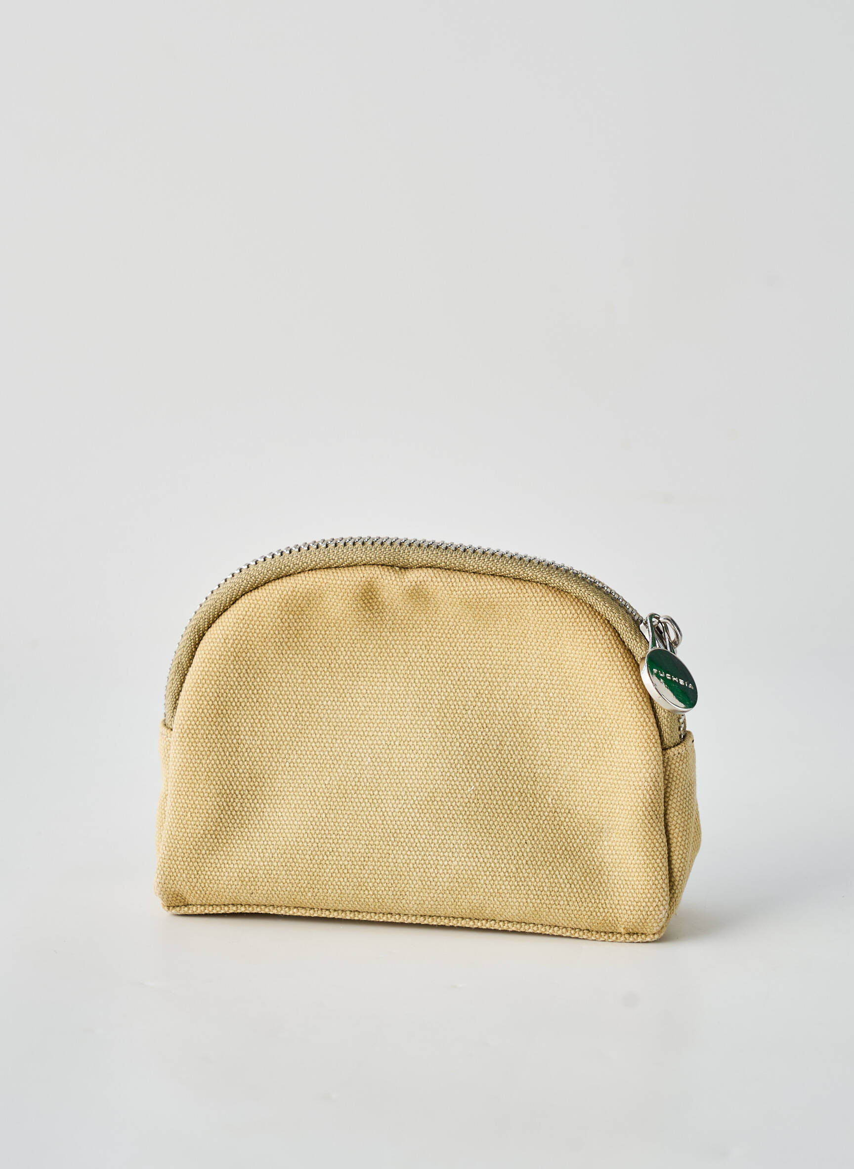 Porte-monnaie doublure textile beige FUCHSIA femme
