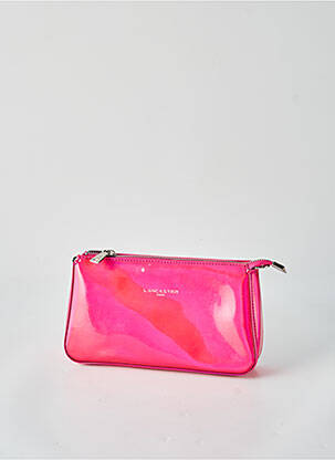 Trousse effet matière satinée rose LANCASTER femme