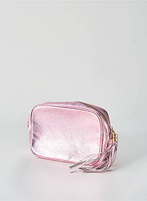 Sac fermeture zippée forme rectangulaire rose LANGO'S femme