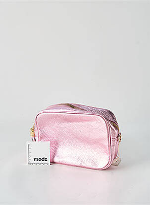 Sac fermeture zippée forme rectangulaire rose LANGO'S femme