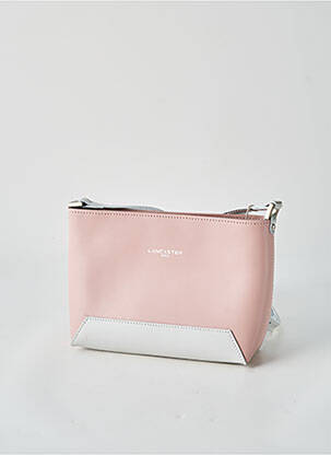 Sac fermeture zippée forme rectangulaire rose LANCASTER femme