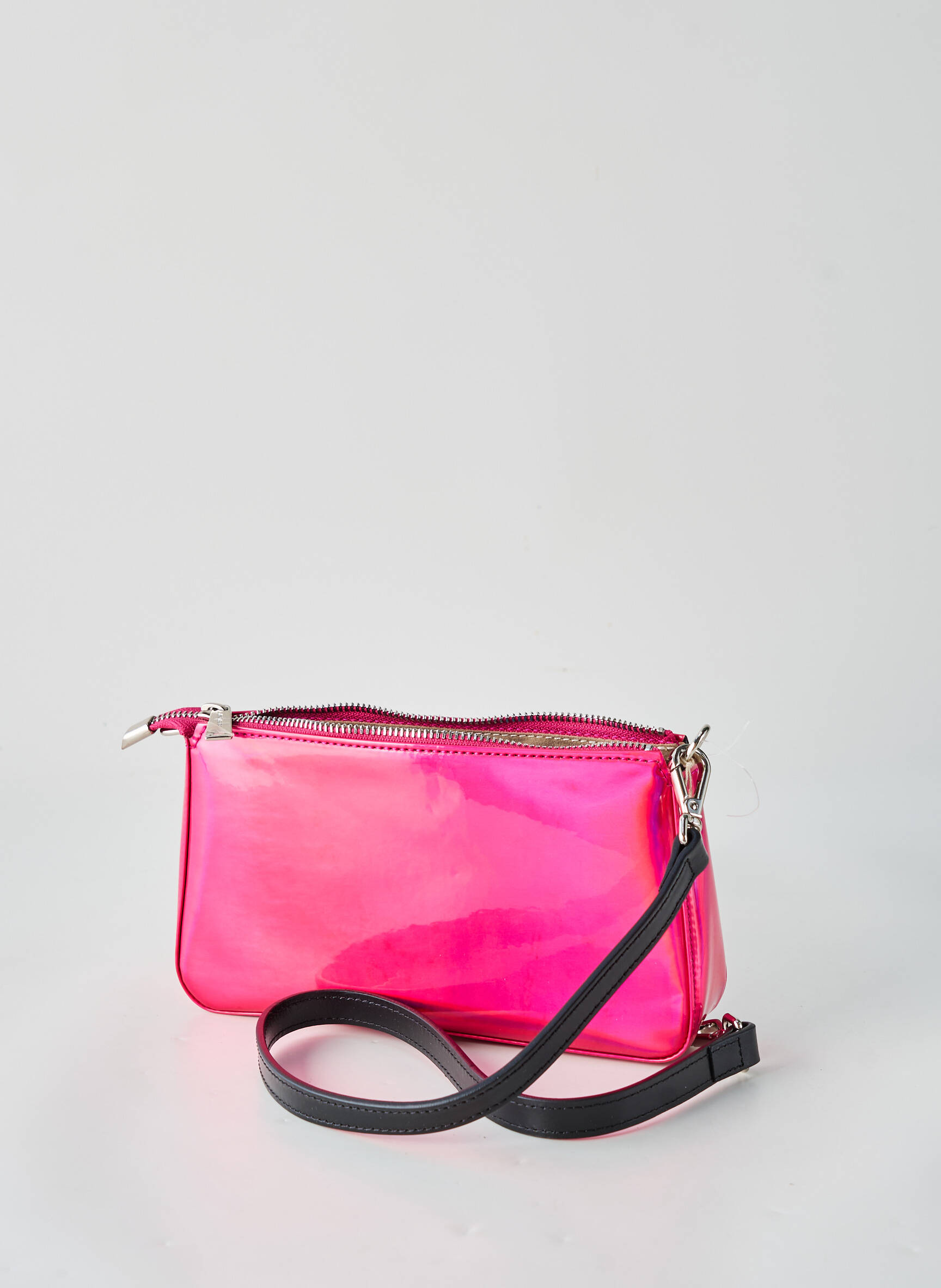 Trousse effet matière satinée rose LANCASTER femme