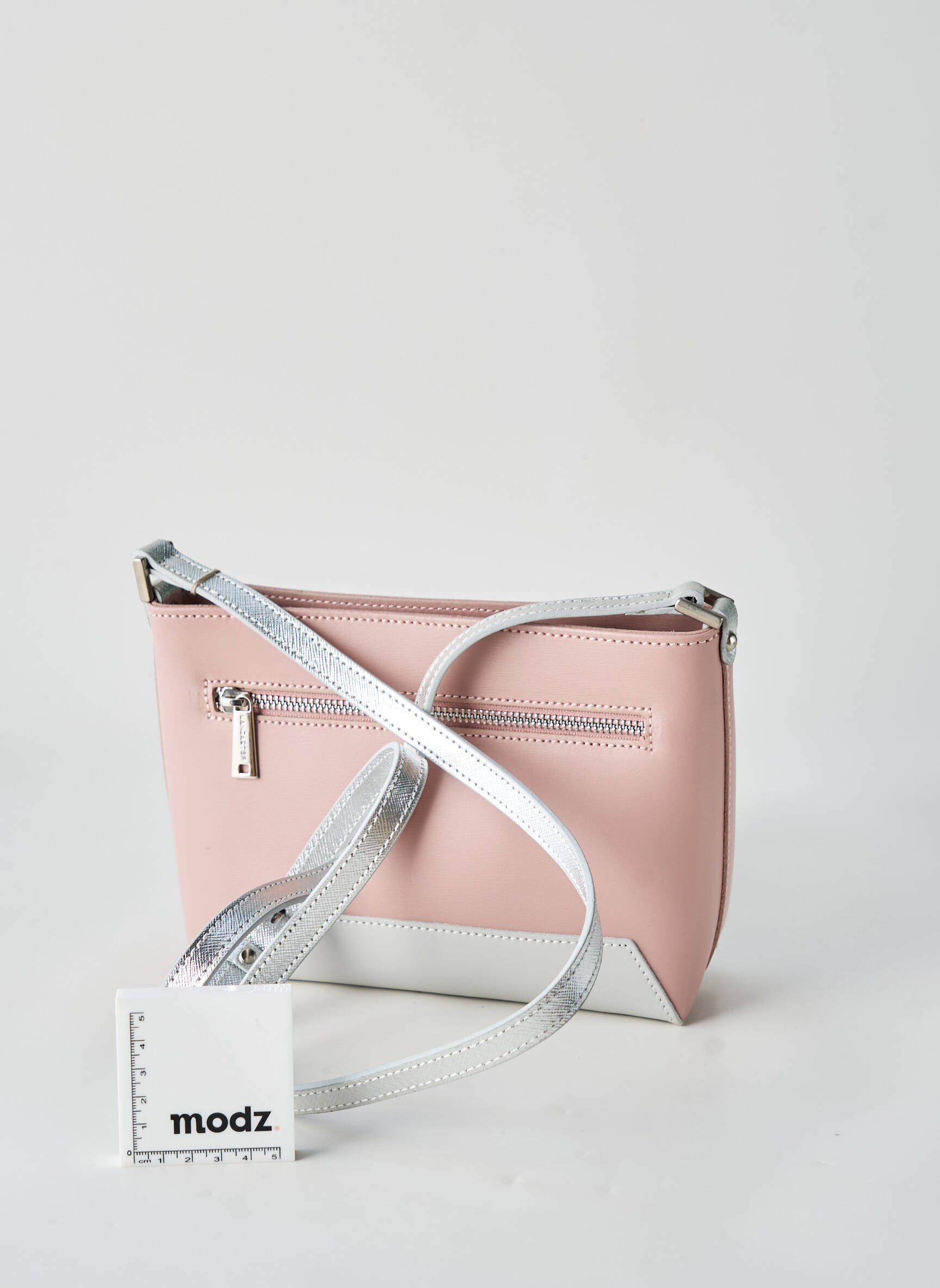Sac fermeture zippée forme rectangulaire rose LANCASTER femme