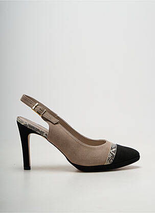 Escarpins fermeture boucle(s) talon de 7 à 9cm beige BRENDA ZARO femme