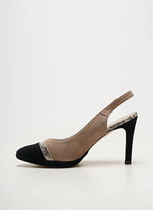 Escarpins fermeture boucle(s) talon de 7 à 9cm beige BRENDA ZARO femme