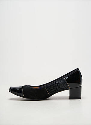 Escarpins matière lisse talon de 4 à 6cm noir BRENDA ZARO femme