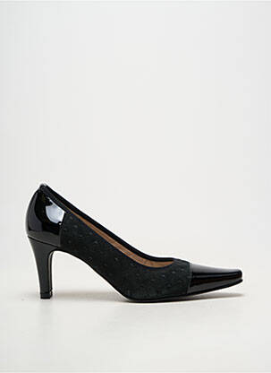 Escarpins bout carré talon de 7 à 9cm noir BRENDA ZARO femme