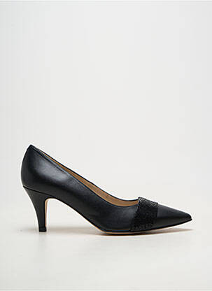 Escarpins matière lisse talon de 7 à 9cm noir BRENDA ZARO femme