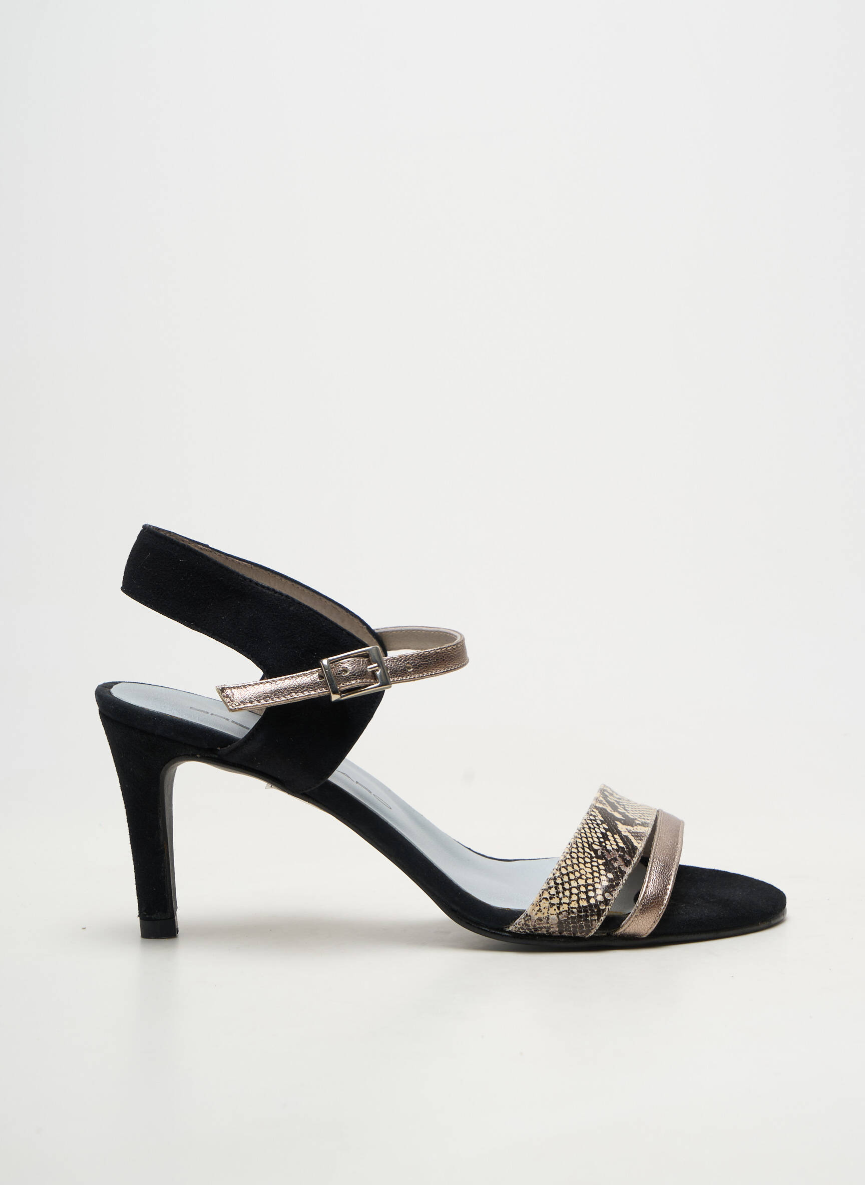 Sandales/nu pieds fermeture boucle(s) talon de 7 à 9cm noir BRENDA ZARO femme