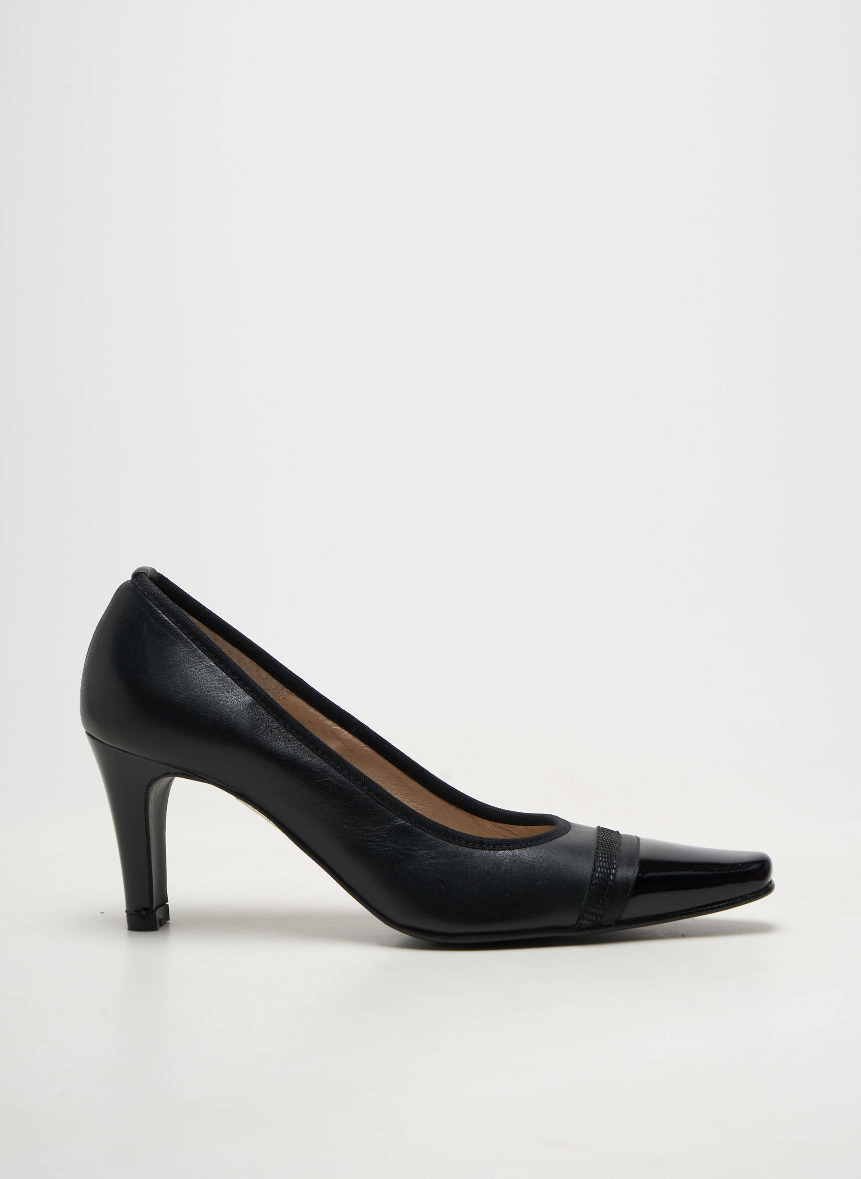 Escarpins matière lisse talon de 7 à 9cm noir BRENDA ZARO femme