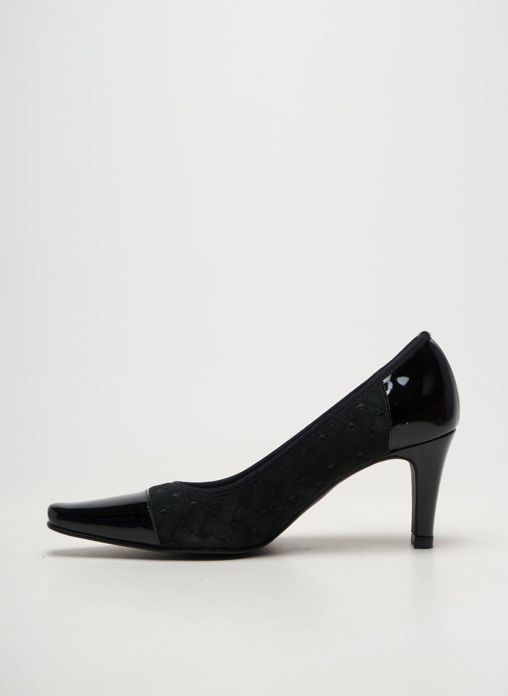 Escarpins bout carré talon de 7 à 9cm noir BRENDA ZARO femme