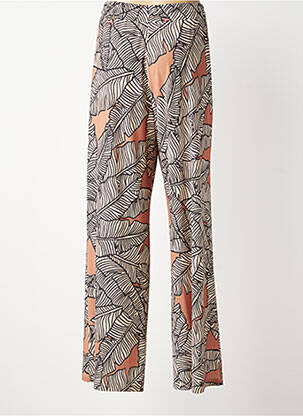 Pantalon droit stretch taille normale marron FUEGO WOMAN femme
