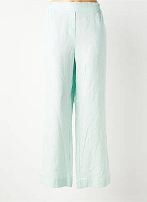Pantalon droit taille élastique taille normale bleu LESLIE femme