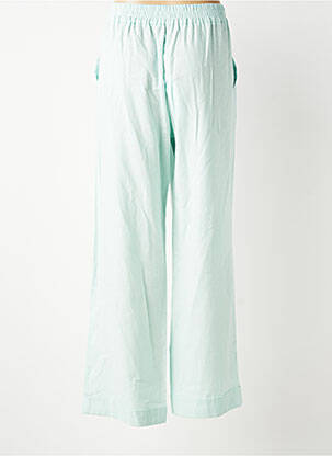 Pantalon droit taille élastique taille normale bleu LESLIE femme