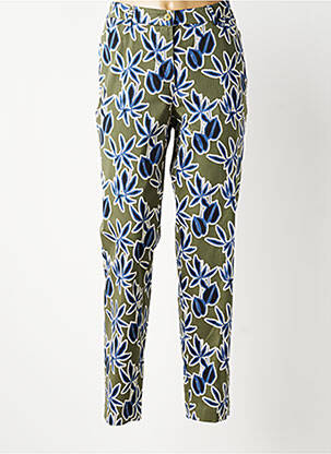 Pantalon droit stretch taille normale vert GARDEUR femme