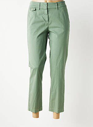 Pantalon droit stretch taille normale vert GARDEUR femme