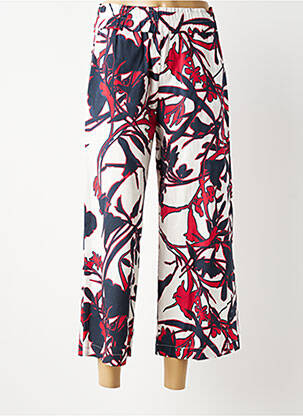 Pantalon 7/8 taille élastique taille normale bleu MARIA BELLENTANI femme