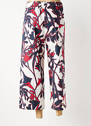 Pantalon 7/8 taille élastique taille normale bleu MARIA BELLENTANI femme