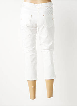 Pantacourt stretch taille normale blanc FUEGO WOMAN femme