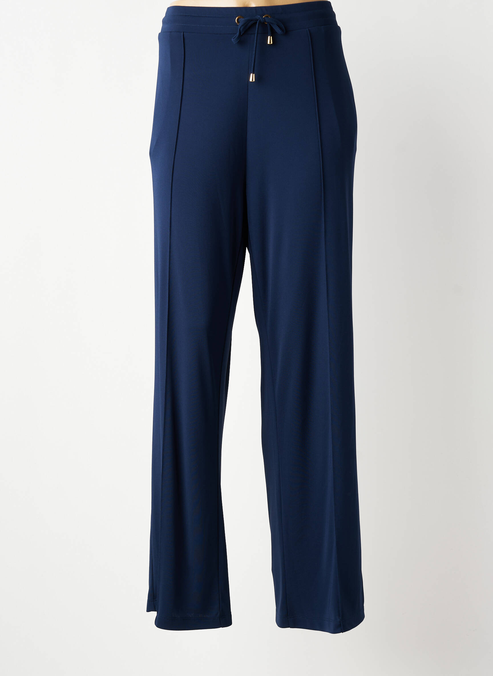 Pantalon droit stretch bleu ANANKE femme