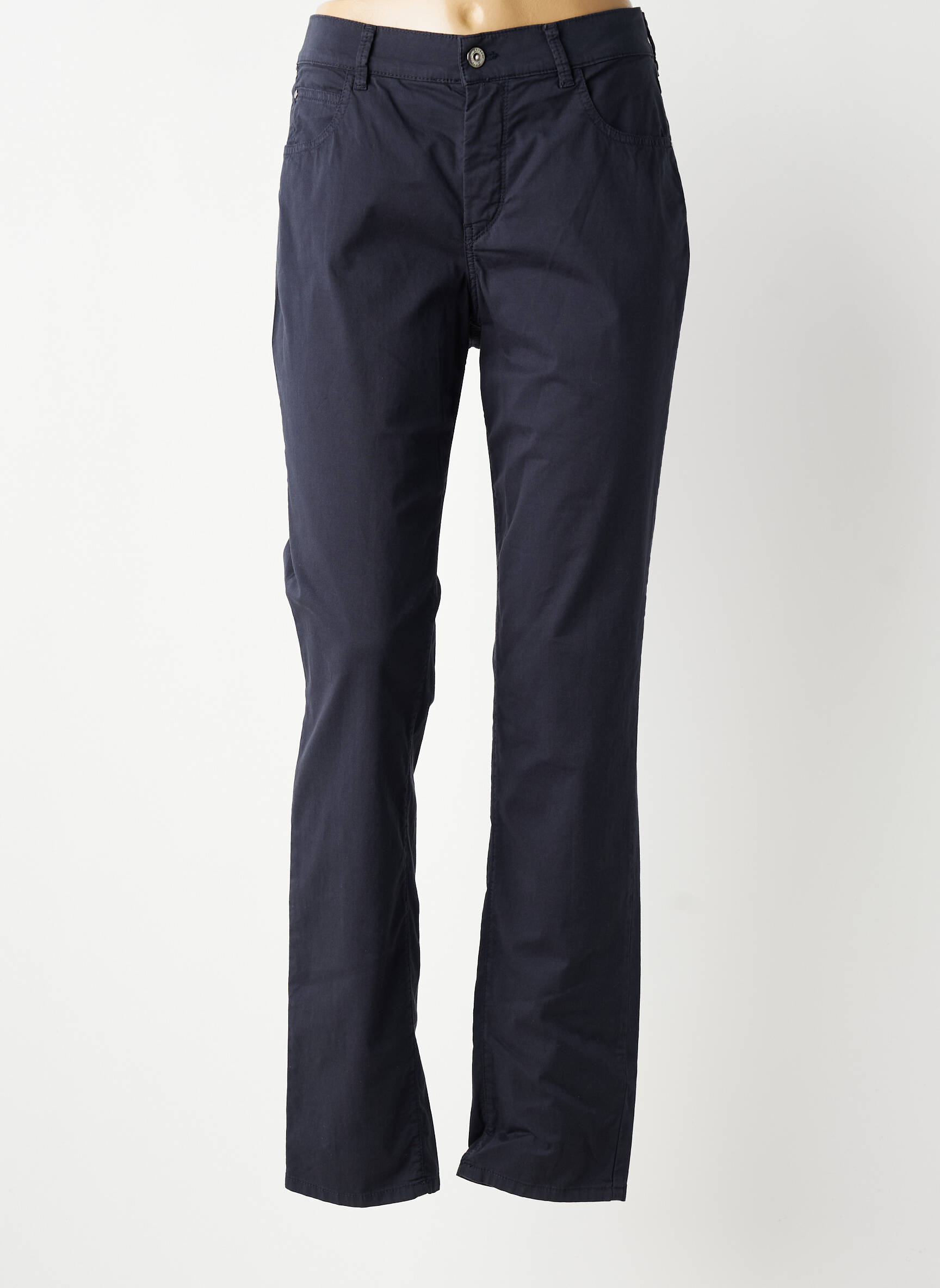 Pantalon droit stretch taille normale bleu GARDEUR femme