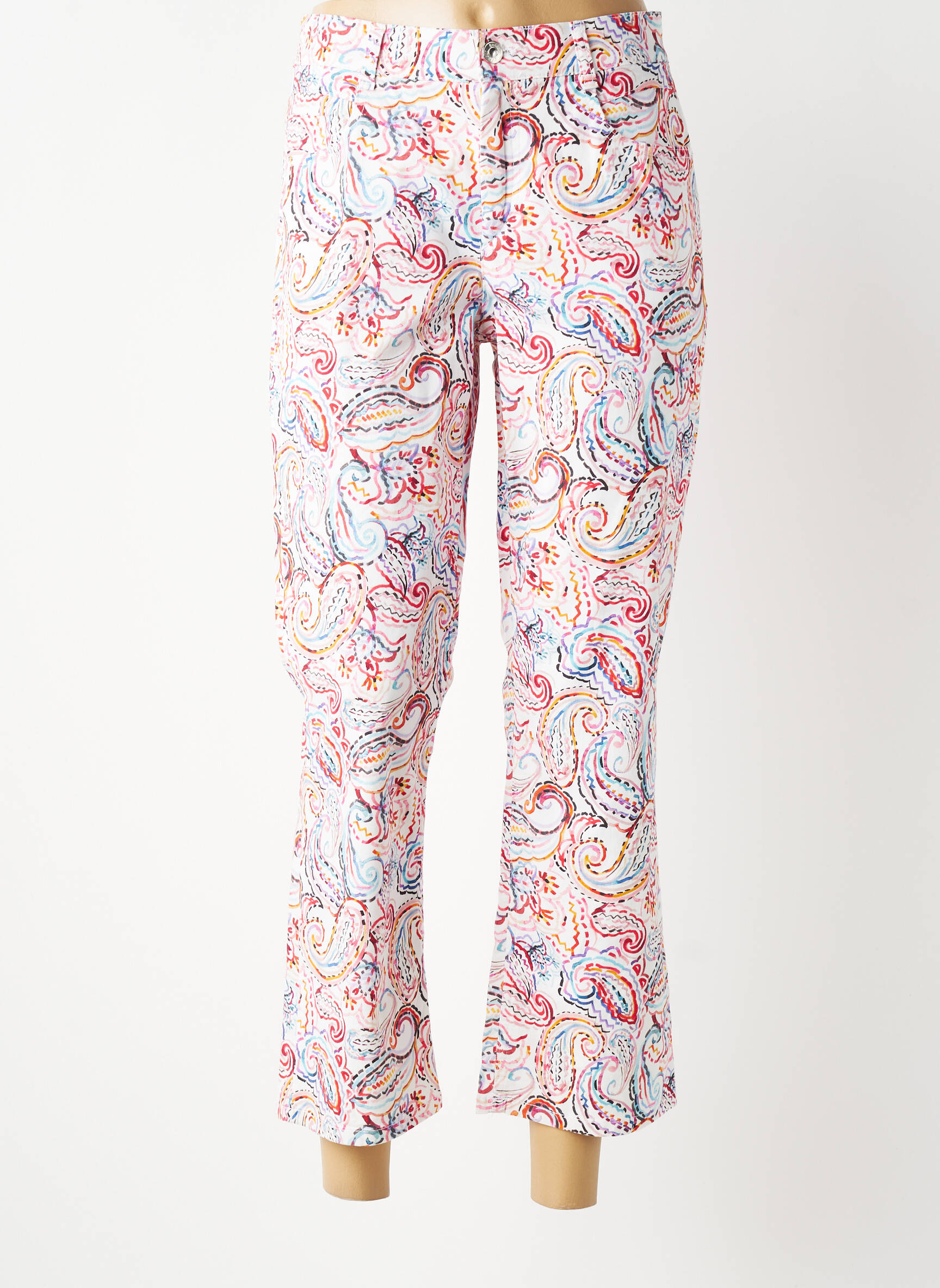 Pantalon flare stretch taille normale rose GARDEUR femme