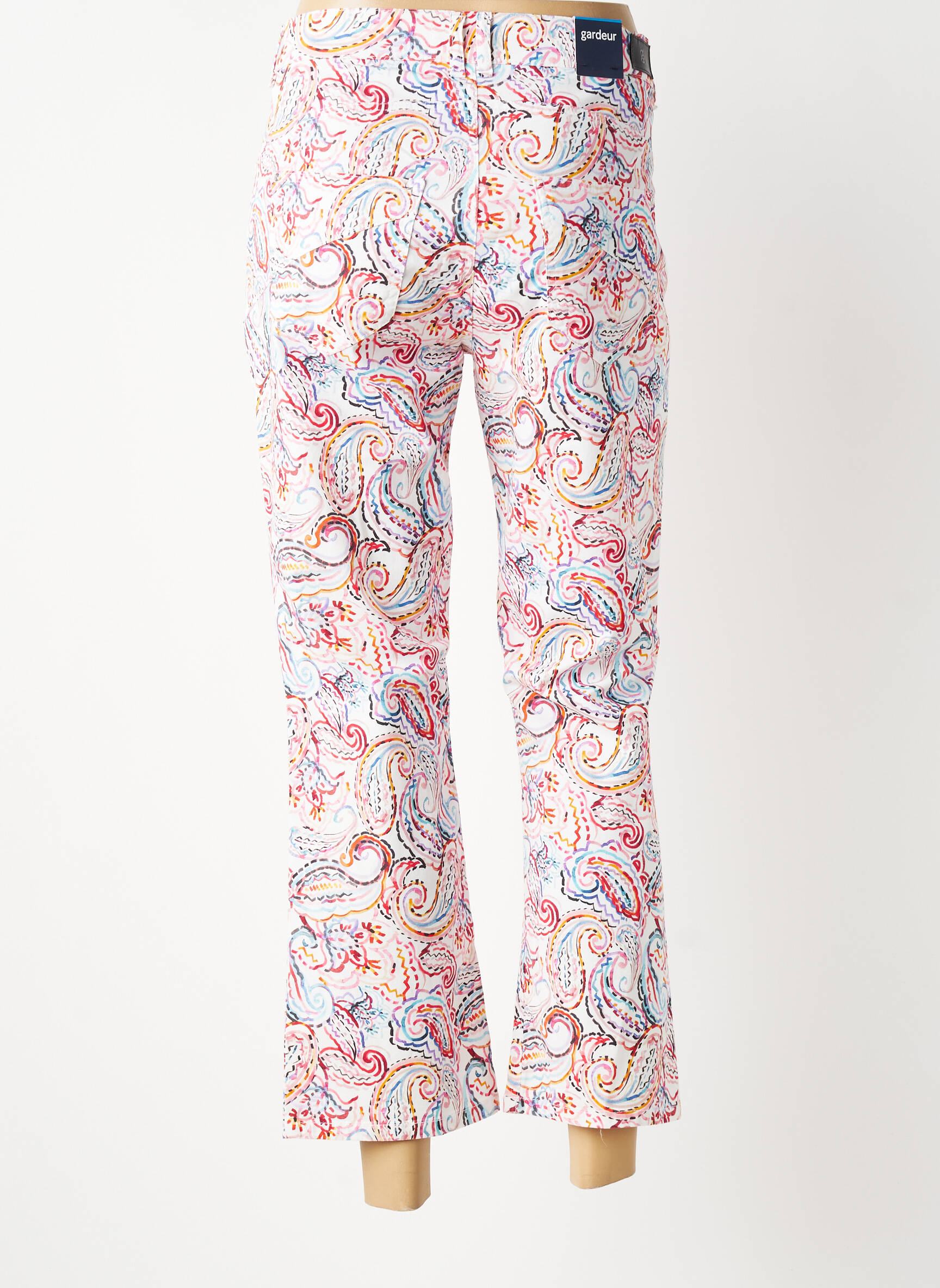 Pantalon flare stretch taille normale rose GARDEUR femme