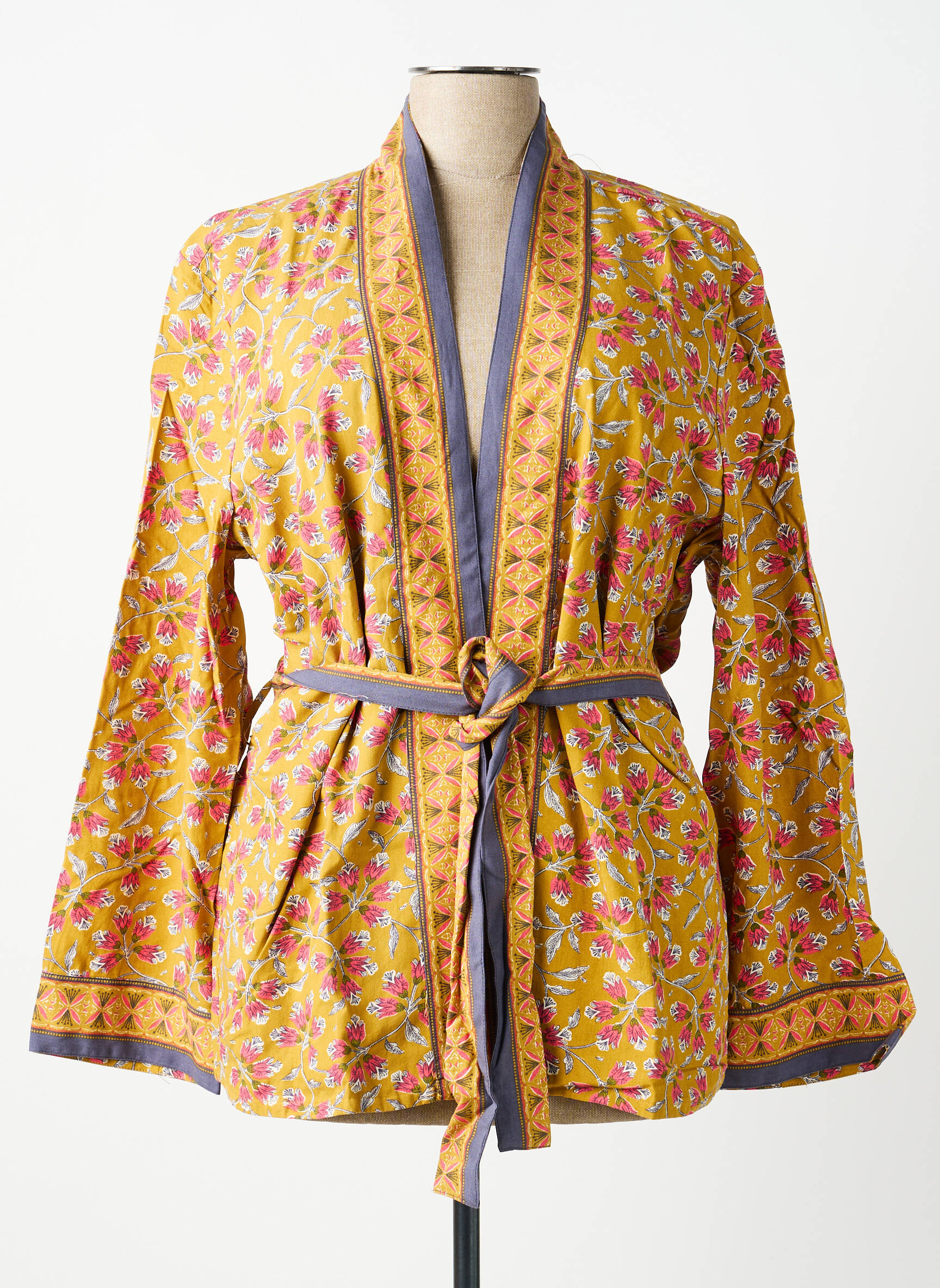 Veste kimono manches longues vert DAMART femme