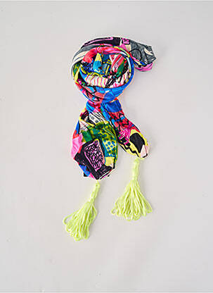 Foulard tissage popeline bleu CHRISTIAN LACROIX femme