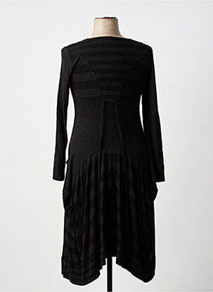 Robe longue manches longues manches longues gris LAUREN VIDAL femme