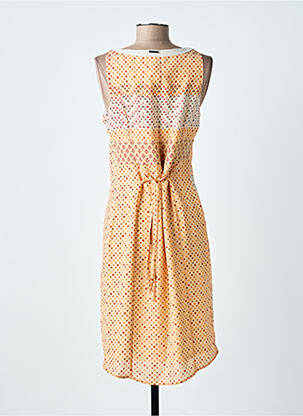 Robe mi-longue sans manche sans manche orange ALICE ET BARNABE femme