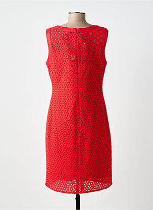 Robe mi-longue sans manche sans manche rouge PAUL BRIAL femme