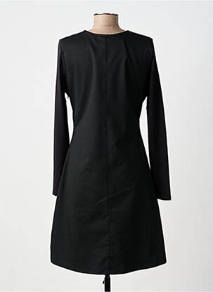 Robe mi-longue manches longues manches longues noir ALICE ET BARNABE femme