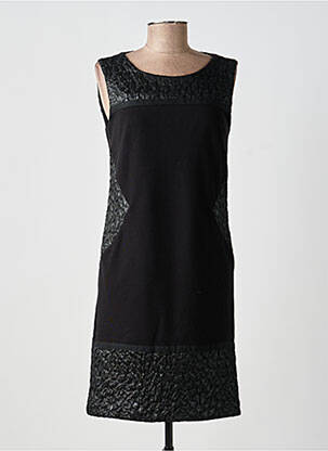 Robe mi-longue sans manche sans manche noir PAUL BRIAL femme