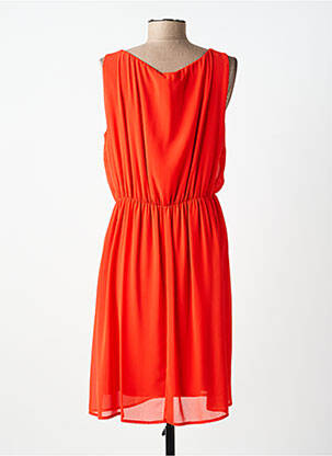 Robe mi-longue sans manche sans manche orange POUSSIERE D'ETOLE femme