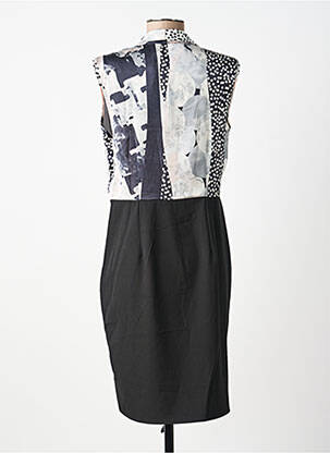 Robe mi-longue sans manche sans manche noir POUSSIERE D'ETOLE femme