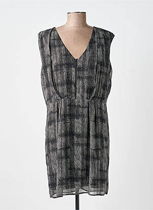 Robe courte sans manche sans manche noir LAUREN VIDAL femme