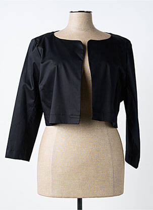 Boléro effet matière satinée noir PAUL BRIAL femme