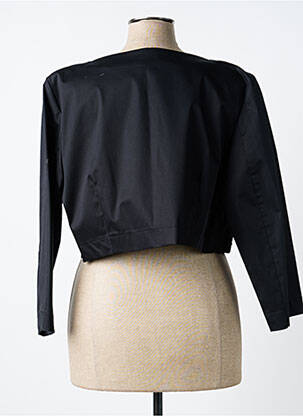 Boléro effet matière satinée noir PAUL BRIAL femme