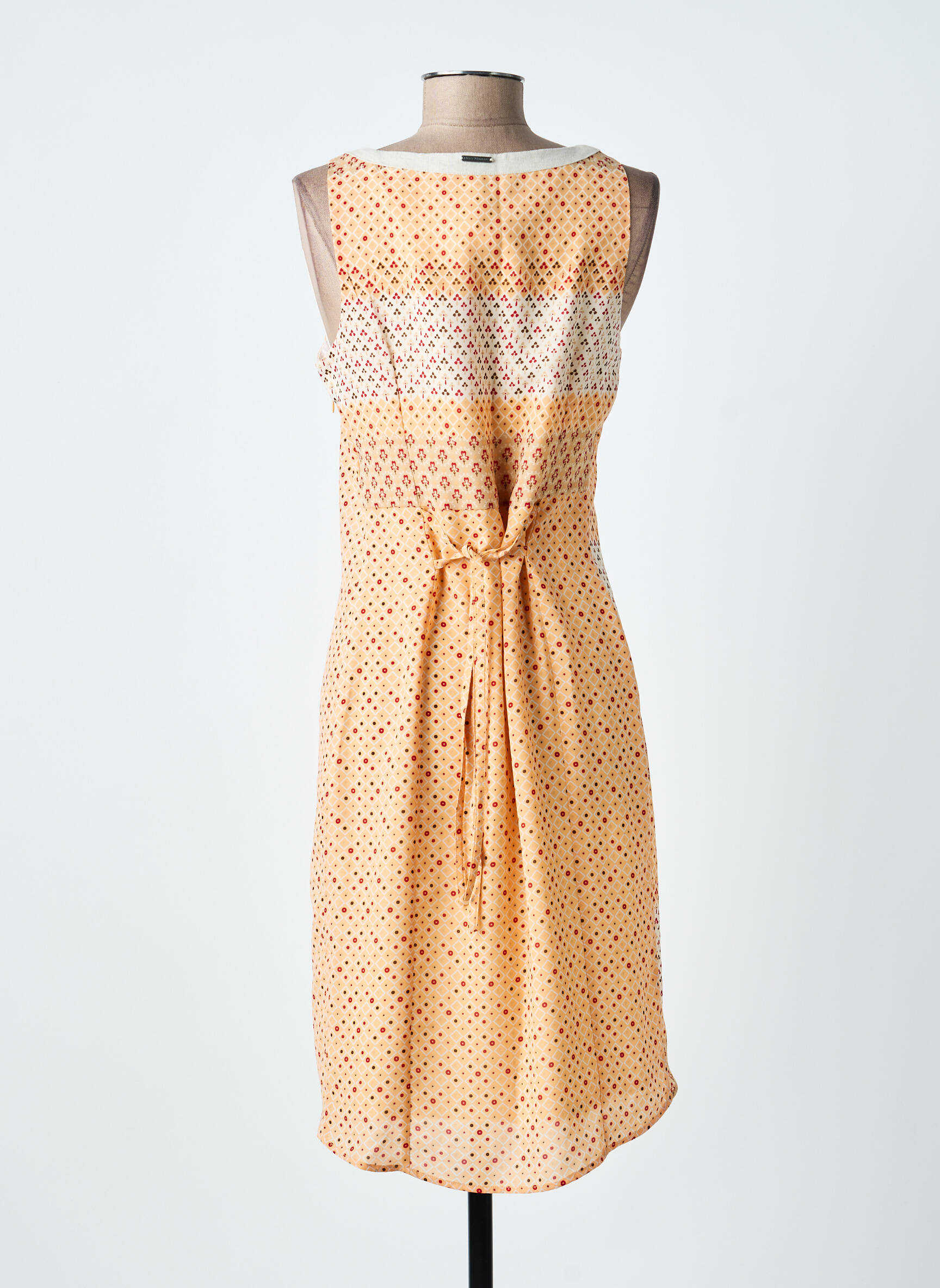 Robe mi-longue sans manche sans manche orange ALICE ET BARNABE femme